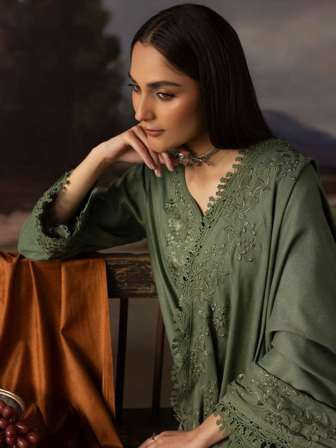 Dastaan by Riaz Arts Vol-02 Leather Peach Unstitched 3Pc Suit DS-41