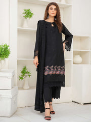 Waresha Luxury Embroidered Dhanak Unstitched 3Pc Suit D-42