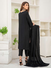 Waresha Luxury Embroidered Dhanak Unstitched 3Pc Suit D-42