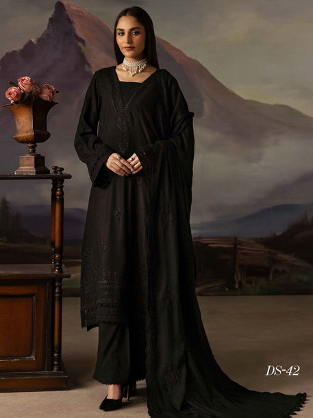 Dastaan by Riaz Arts Vol-02 Leather Peach Unstitched 3Pc Suit DS-42