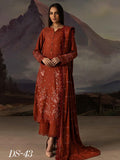 Dastaan by Riaz Arts Vol-02 Leather Peach Unstitched 3Pc Suit DS-43