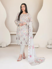 Muskaan by Tawakkal Fabrics Embroidered Staple Unstitched 3Pc Suit D-4418