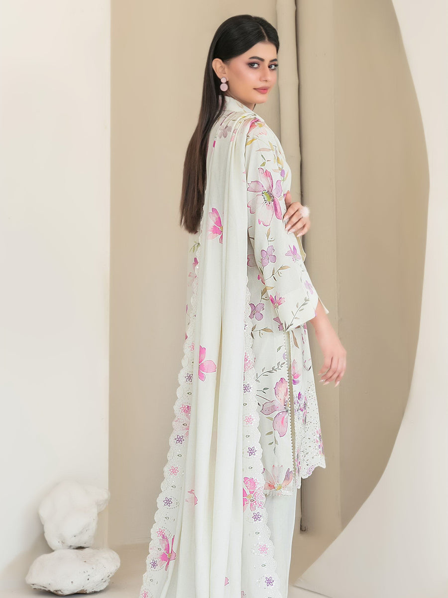 Muskaan by Tawakkal Fabrics Embroidered Staple Unstitched 3Pc Suit D-4419