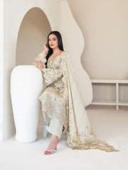 Muskaan by Tawakkal Fabrics Embroidered Staple Unstitched 3Pc Suit D-4421