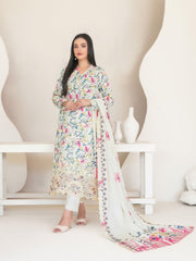 Muskaan by Tawakkal Fabrics Embroidered Staple Unstitched 3Pc Suit D-4425