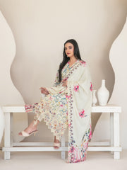 Muskaan by Tawakkal Fabrics Embroidered Staple Unstitched 3Pc Suit D-4425