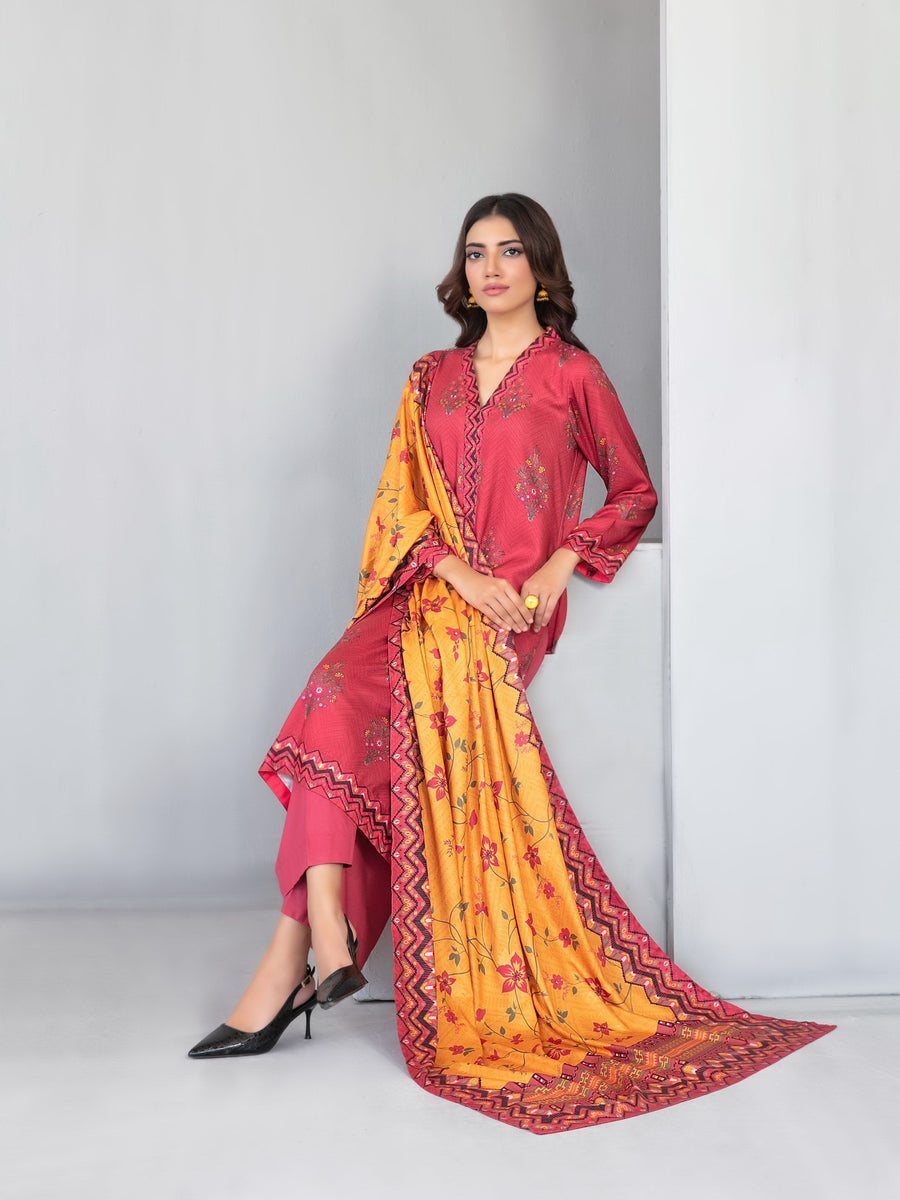 Dilnur by Tawakkal Fabrics Digital Print Twill Staple Unstitched 3Pc Suit D-4499