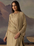 Dastaan by Riaz Arts Vol-02 Leather Peach Unstitched 3Pc Suit DS-45