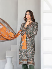 Dilnur by Tawakkal Fabrics Digital Print Twill Staple Unstitched 3Pc Suit D-4503