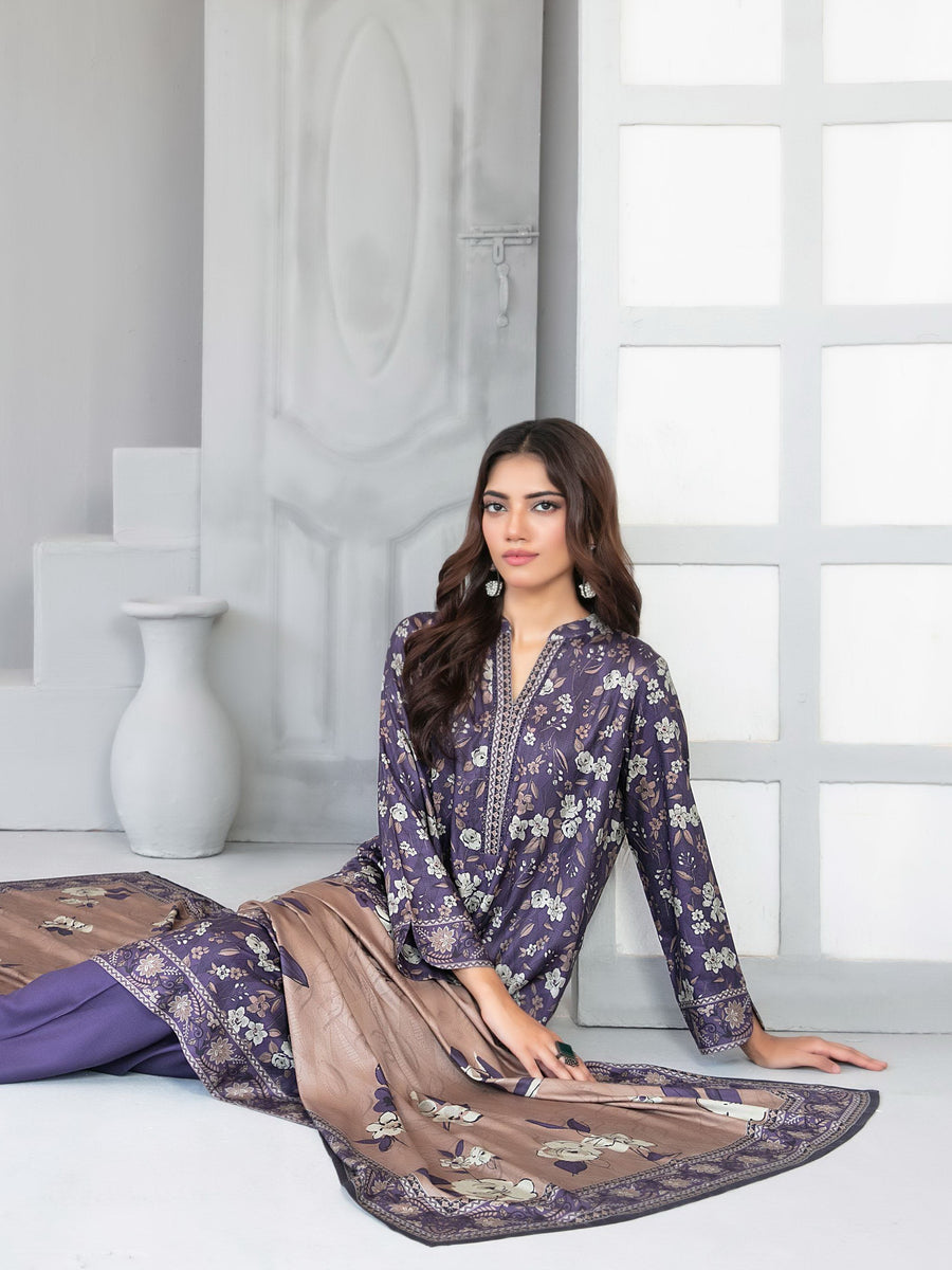 Dilnur by Tawakkal Fabrics Digital Print Twill Staple Unstitched 3Pc Suit D-4506