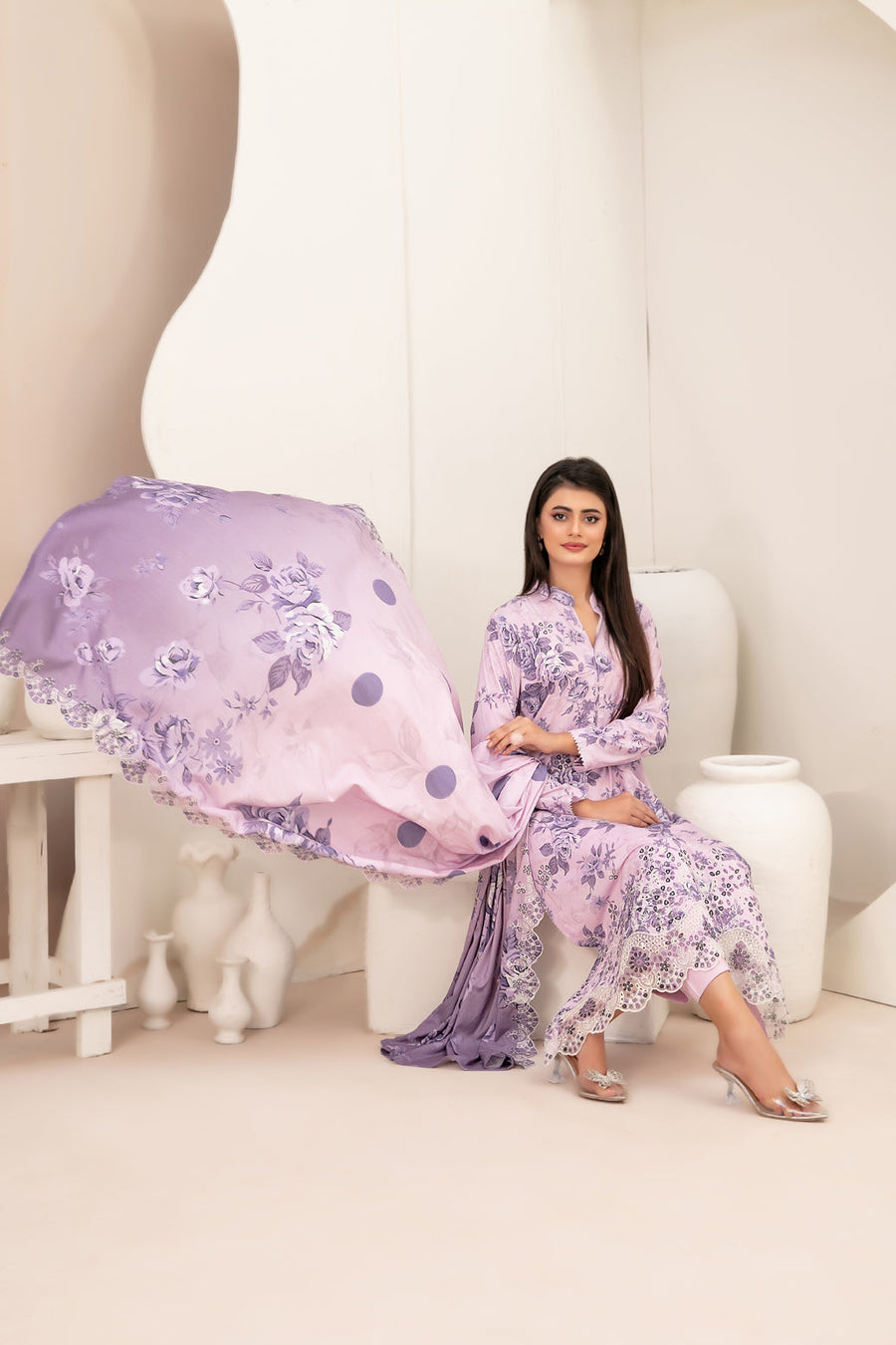 Misbah by Tawakkal Fabrics Embroidered Staple Unstitched 3Pc Suit D-4508