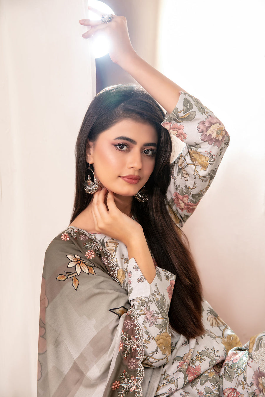 Misbah by Tawakkal Fabrics Embroidered Staple Unstitched 3Pc Suit D-4509