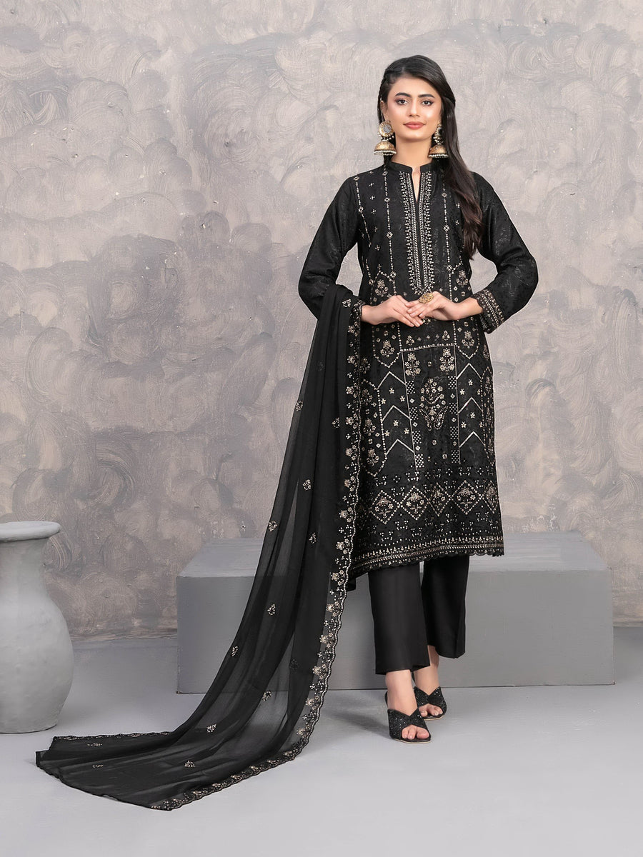 Nafyssah by Tawakkal Fabrics Viscose Jacquard Unstitched 3Pc Suit D-4565