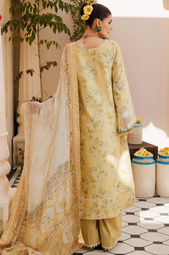 Amal by Motifz Embroidered Lawn Unstitched 3Pc Suit 4623-Carolina