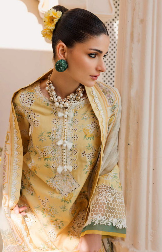 Amal by Motifz Embroidered Lawn Unstitched 3Pc Suit 4623-Carolina