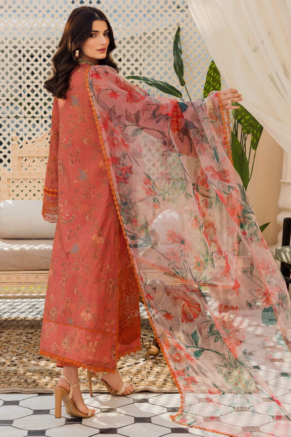 Amal by Motifz Embroidered Lawn Unstitched 3Pc Suit 4626-Jahan