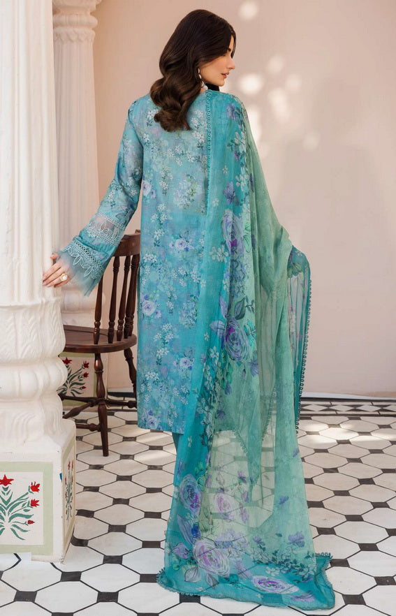 Amal by Motifz Embroidered Lawn Unstitched 3Pc Suit 4627-Jasper