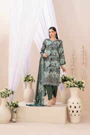 Shamailah by Tawakkal Fabrics Embroidered Staple Unstitched 3Pc Suit D-4686