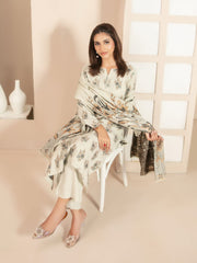 Lehr by Tawakkal Fabrics Leather Peach Unstitched 3Pc Suit D-4702