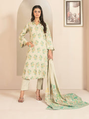 Lehr by Tawakkal Fabrics Leather Peach Unstitched 3Pc Suit D-4705