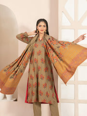 Lehr by Tawakkal Fabrics Leather Peach Unstitched 3Pc Suit D-4706