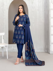 Lehr by Tawakkal Fabrics Vol-02 Leather Peach Unstitched 3Pc Suit D-4701