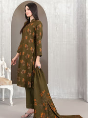 Lehr by Tawakkal Fabrics Vol-02 Leather Peach Unstitched 3Pc Suit D-4711