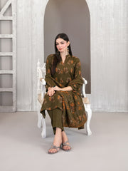 Lehr by Tawakkal Fabrics Vol-02 Leather Peach Unstitched 3Pc Suit D-4711