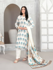 Lehr by Tawakkal Fabrics Vol-02 Leather Peach Unstitched 3Pc Suit D-4712