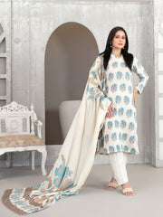 Lehr by Tawakkal Fabrics Vol-02 Leather Peach Unstitched 3Pc Suit D-4712