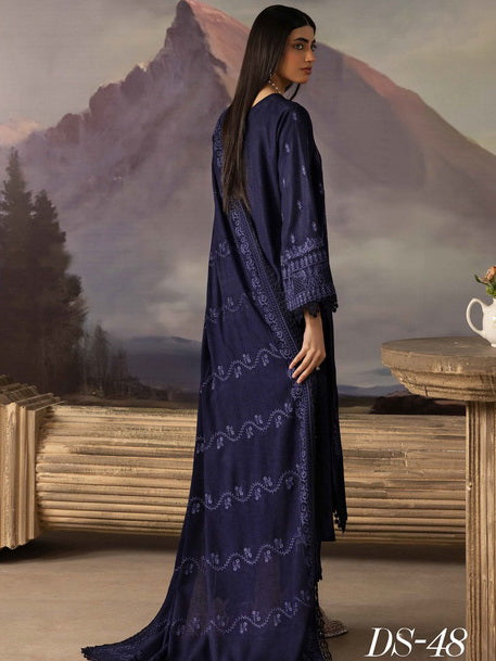 Dastaan by Riaz Arts Vol-02 Leather Peach Unstitched 3Pc Suit DS-48