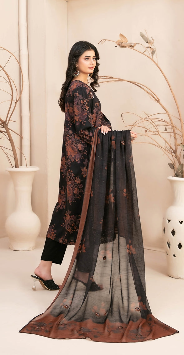 Alvira by Tawakkal Fabrics Embroidered Staple Unstitched 3Pc Suit D-4851