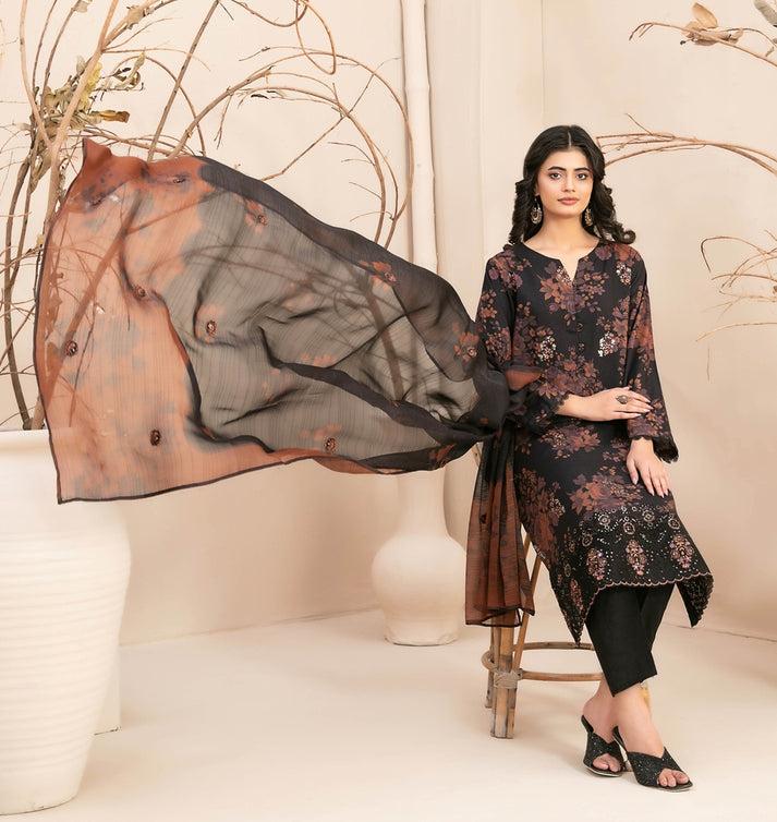 Alvira by Tawakkal Fabrics Embroidered Staple Unstitched 3Pc Suit D-4851