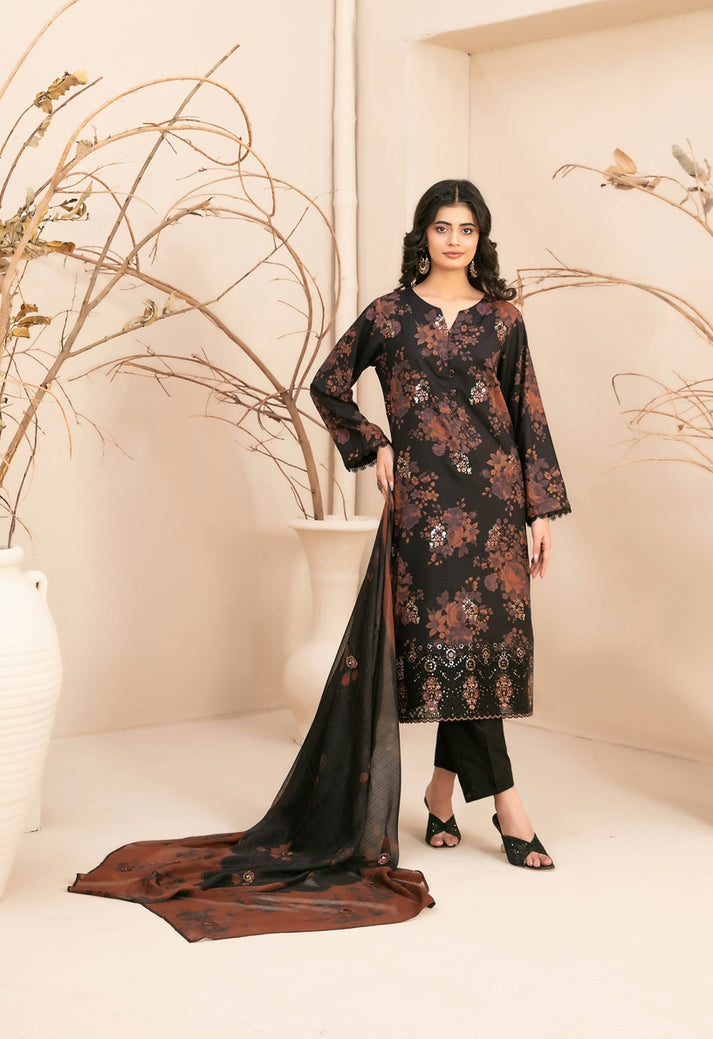 Alvira by Tawakkal Fabrics Embroidered Staple Unstitched 3Pc Suit D-4851