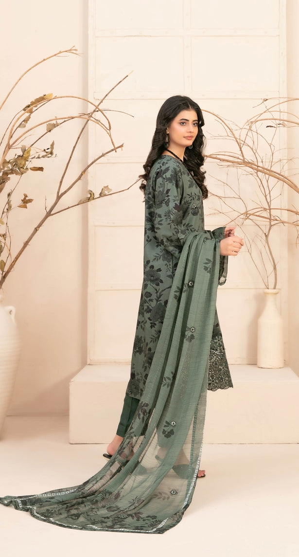 Alvira by Tawakkal Fabrics Embroidered Staple Unstitched 3Pc Suit D-4853