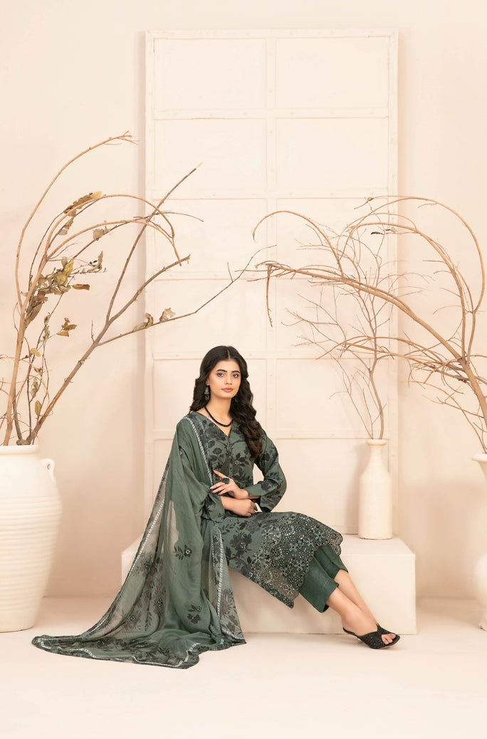 Alvira by Tawakkal Fabrics Embroidered Staple Unstitched 3Pc Suit D-4853
