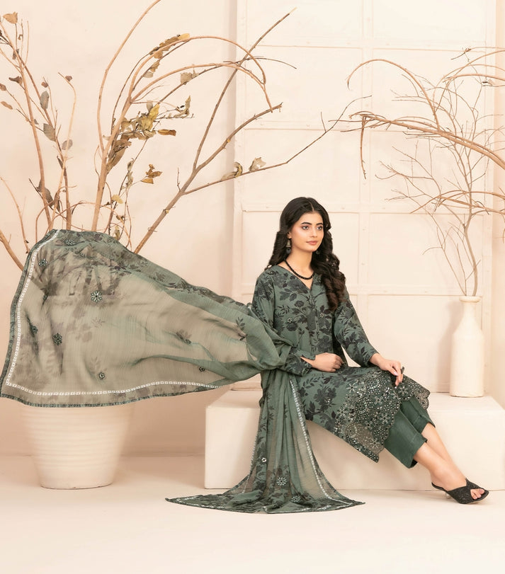 Alvira by Tawakkal Fabrics Embroidered Staple Unstitched 3Pc Suit D-4853