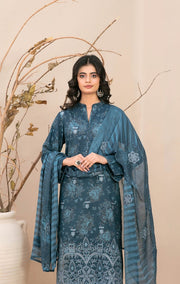 Alvira by Tawakkal Fabrics Embroidered Staple Unstitched 3Pc Suit D-4855