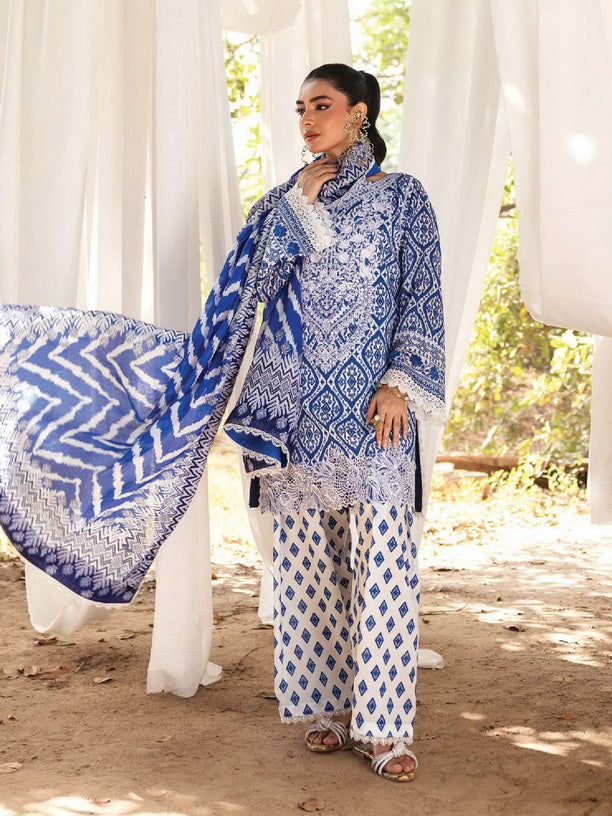 Tahra by Zainab Chottani Embroidered Lawn Unstitched 3Pc Suit D-04A LEENA
