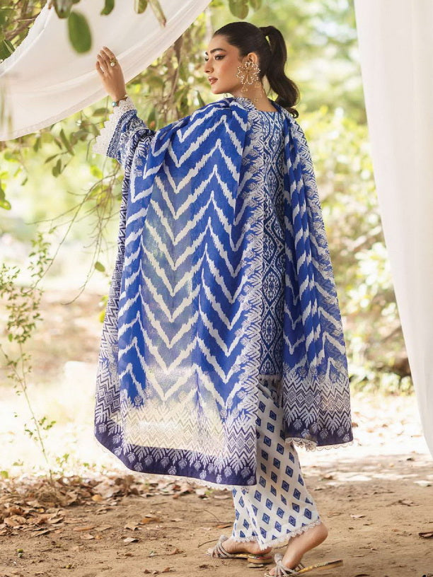 Tahra by Zainab Chottani Embroidered Lawn Unstitched 3Pc Suit D-04A LEENA