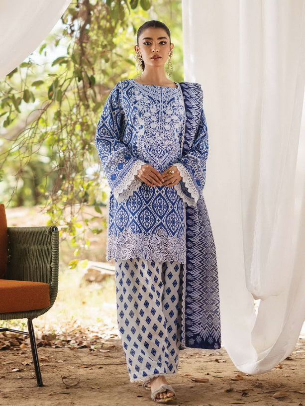Tahra by Zainab Chottani Embroidered Lawn Unstitched 3Pc Suit D-04A LEENA