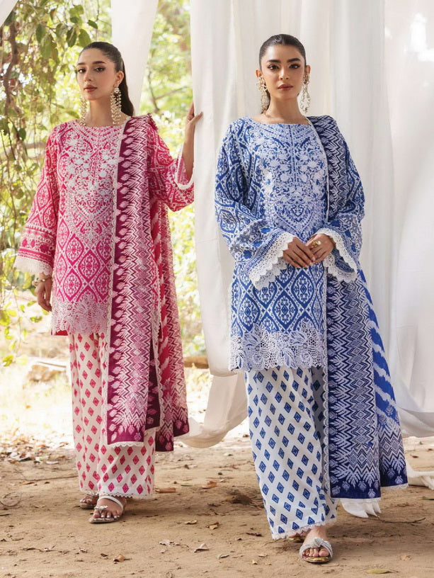 Tahra by Zainab Chottani Embroidered Lawn Unstitched 3Pc Suit D-04A LEENA