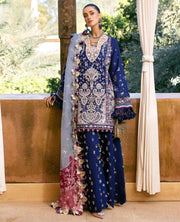 Republic WomensWear Reine Embroidered Lawn Unstitched 3Pc Suit D-4A Sia