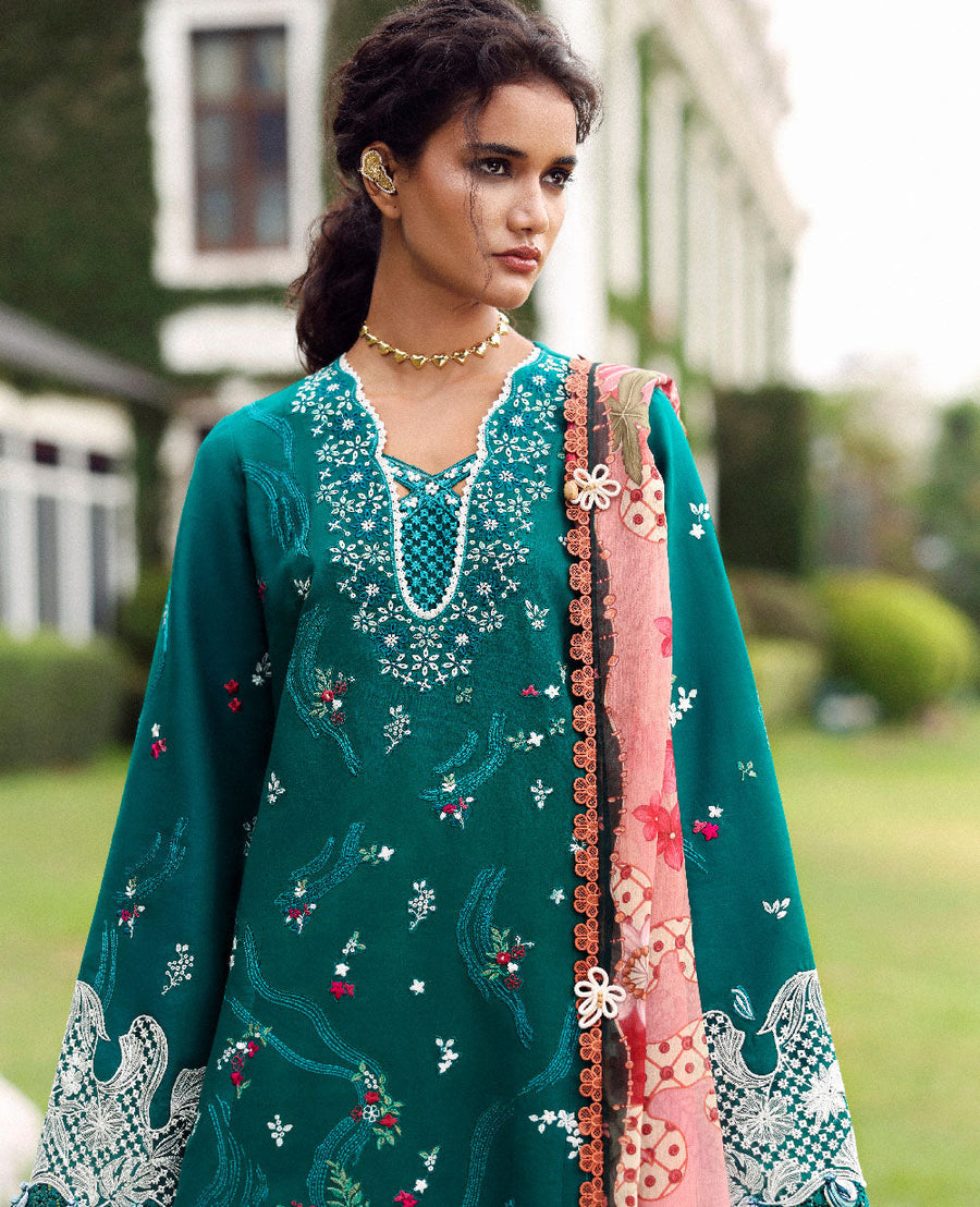 Republic WomensWear Lilas Embroidered Lawn Unstitched 3Pc Suit D-4A ZIVA
