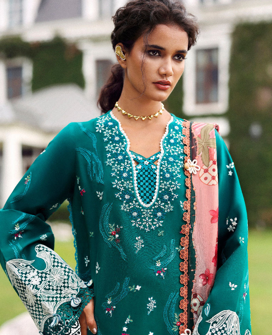 Republic WomensWear Lilas Embroidered Lawn Unstitched 3Pc Suit D-4A ZIVA