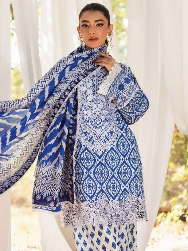 Tahra by Zainab Chottani Embroidered Lawn Unstitched 3Pc Suit D-04A LEENA