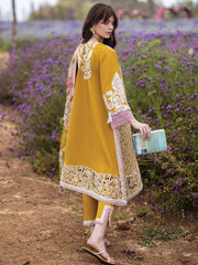 Mushq Hemline The Secerat Garden Unstitched Lawn 3Pc Suit HML24-4B Whispering Petals