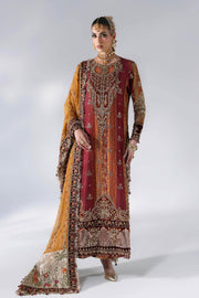 Maria B Mbroidered Unstitched Embroidered Raw Silk 3Pc Suit BD-3104