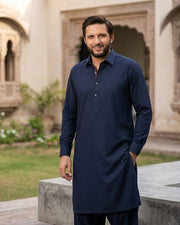 Enigma by Fabrieco Men's Unstitched Ultrafine Chambray Cotton Suit CC-04