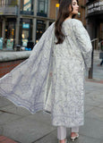 AL Zohaib Dhagakari Embroidered Lawn Unstitched 3Pc Suit D-05